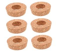 iplusmile 6 Pezzi Coperchi per Vasi Idroponici Tappi per Fioriere Vetro con Foro Centrale Design Unico per Piante e Terrari Versatili e Decorativi e Ufficio