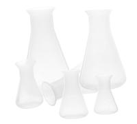 iplusmile 6 Pezzi Di Becher Per Esperimenti/Laboratorio E Attrezzature Per Forniture Di Matracci Larghi Per Studenti Di Scienze E Laboratori - Per Attrezzature Erlenmeyer Coniche Per
