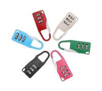 iplusmile 6 pezzi Mini Lucchetti Combinazione Multicolore per Valigie e Password Resettable Resistente Antifurto per Viaggi Casa e Palestra