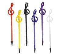 iplusmile 6 Pezzi penna a sfera con nota musicale matite musicali imbottiture per calze per studenti bomboniere Penne divertenti penna a tema musicale Forniture in classe musicale plastica