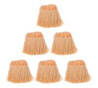 iplusmile 6 pezzi Tetto Paglia Artificiale per Mini Paesaggi e delle Fate Paglia Finta per Decorazioni Te Simulazione Realistica per Tetto Micro Paesaggio