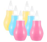 iplusmile 6 Pompetta Aspiratore Nasale per Rosa Blu Gialli e Facile Usare per Rimuovere e Garantire una Respirazione per Tuo