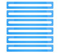 iplusmile 6 Strisce Segnalibri la Lettura Guidata Blu in Acrilico Sovrapposizioni per Dislessia Tracciamento di Riga Strisce di Guida alla Lettura e Adulti in Scuola e Studio