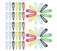 iplusmile 60 Fermagli per Chioma a Goccia Grandi in Plastica e Metallo, senza Tracce e Compatti, per Chioma Fini e Uso Quotidiano o Feste