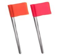 iplusmile 60 Pezzi Bandierine da Resistenti e Colorate per Irrigazione Esterna Marcatori per e Paesaggistica Segni per Rilievi e Sprinkler Arancione e