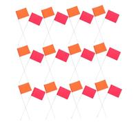 iplusmile 60 Pezzi Bandierine Segnaletiche Arancioni e Rosse per e Resistenti Intemperie con in per Irrigazione Paesaggistica e Rilievi Outdoor Facili da Installare e Trasportare