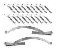 iplusmile 60 Pezzi Clip Stabilizzatrici per Zanzariera in Acciaio Inox 304, Molle a Molla per Telaio Finestra Antivibrazione, Supporti per Schermo Rete Compatibili Slot Standard,