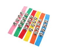 iplusmile 6pezzi Braccialetti Con Campanelli Colorati Per Ragazzo Strumenti Musicali Per Mani Giocattoli Ritmici Per Allenamento Sensoriale