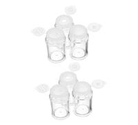 iplusmile 6pezzi Contenitore Per Polvere Sciolta Flacone Vuoto Per Polvere Ricaricabile e Portatile Realizzato in Materiale Di Design Foro Aperto Per Conservazione Del Trucco