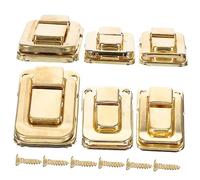 iplusmile 6pezzi Fibbia Trasparente Chiusura Gancio Cerniera Montaggio Piatto Adatta Per Portagioielli e Scatole in Facile Da Incollare