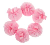 iplusmile 6pezzi Piumini Cipria Rotondi con Manico Curvo Applicatore per Cipria in Polvere Libera Piumino per Trucco Viso Corpo Lavabile per Fondotinta Fard per Trucco Corpo Viso