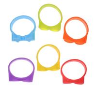 iplusmile 6Pezzi Riutilizzabili Silicone per Bottiglie Vino Ciondoli Decorativi per e Segnalazione Accessori per Feste e Cocktail e