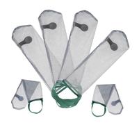 iplusmile 6pezzi Sacchetto Rete Per Verdure Frutta Radice e Aglio Traspirante Riutilizzabile Resistente Design Appeso Per Conservare Alimenti Freschi