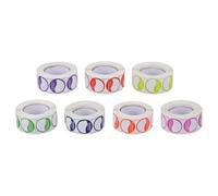 iplusmile 7 Pezzi di Adesivi Settimanali per Gestione Inventario Alimenti e Ristoranti, Etichette Giornaliere Colorate in Carta Resistente, Facili da Staccare per Uso Stile Stile Casuale