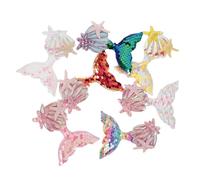 iplusmile 7 pezzi Toppe Sirena Colorate per Tessuti e Accessori Decorazioni per e Abbigliamento per Progetti Fai da Te e Riparazioni Pratiche
