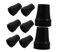iplusmile 8 Pcs Puntali in Gomma per Bastone da Cammino Antiscivolo Puntale per Stampella Supporto Extra Resistente per Anziani e Donne