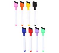 iplusmile 8 pennarelli dry erase colorati con accessorio pennello, plastica resistente, per lavagna cancellabile e attività didattiche