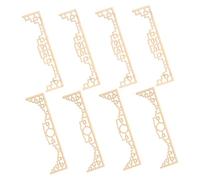iplusmile 8 Pezzi architettonico cinese piccolo schermo decorativo mobili per la casa delle bambole mini arredamento per la casa delle bambole mini porta in legno Di legno