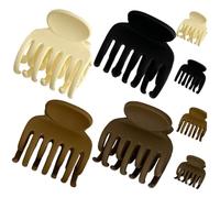 iplusmile 8 pezzi Clip Artiglio per Capelli Piccole e Resistenti Colori Classici Nero Scuro e Bianco Accessori Eleganti per Ragazze e Donne Adatte Capelli Spessi e Sottili per Lavoro Feste