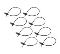 iplusmile 8 Pezzi Fascette in Silicone Riutilizzabili per Legare Piante da Orto in Serra, Fascette Nera a Forma di Foglia per Raccolta e Fissaggio Ecologico