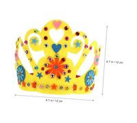 iplusmile 8 Pezzi Kit Corona in Tessuto Morbido Fai da Te con Cerchietti per Set Creativo per Lavoretti Artigianali e Feste Materiale Sicuro per Asilo e Casa