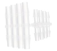 iplusmile 8 pezzi Kit Raccordi Barbozza per Tubi Acqua Connettori Diritti in Plastica Resistenti Riparazione Tubi Flessibili per Uso Farmaceutico Laboratorio e Alimentare Facile