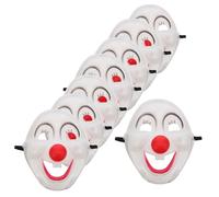 iplusmile 8 pezzi Maschere Clown PVC Maschera Clown Sorridente Full Face Leggera per Carnevale e Halloween Maschera Spaventosa per Festa Mascherata Adulti