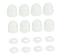 iplusmile 8 Set Copribulloni Universali Per Wc, Tappi A Pressione in Con Rondelle Per La Protezione Delle Del Sedile Del Wc