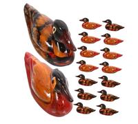 iplusmile 8pars Scultura Di Germano Reale in Resina Ornamento Decorativo Statuette Di Per Arredamento Casa Di Statue Per Festa Di Matrimonio