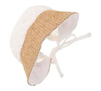 iplusmile Acrilico Cappello da Sole per Bambina, Stile Principessa | Motivo Margherita, Copertura Viso e Collo, per Neonate e Bebè, Adatto a Stagioni Calde e Autunno