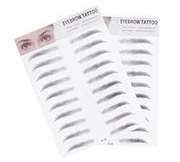 iplusmile Adesivi Sopracciglia Imitazione 3D 2 Pezzi Nero Stencil Facili da Usare per Persone Look Naturale Duraturo senza Ferite