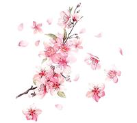 iplusmile Adesivo Cherry Blossoms per Auto e Camion Decorazione Interni con Pellicola Resistente e Facile da Rimuovere Copri Graffi per Porta Auto