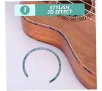 iplusmile Adesivo Decorativo per Suono Chitarra Autoadesivo Anello Inciso per Chitarra e Ukulele Fiore Cambia Colore con Luce Facile da Applicare Accessorio Musicale