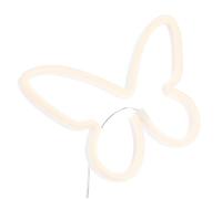 iplusmile al Neon a Forma Farfalla Luce LED Decorativa Insegna al Neon per Camera da Letto Materiale PVC Accessorio Murale Alimentazione a Batteria