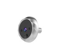 iplusmile Ampia con Telecamera Digitale Mp Spioncino Elettronico Senza Batteria per Sicurezza Argento Monitoraggio e Memorizzazione Immediata