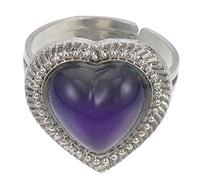 iplusmile Anello Cambia Colore Umore Regolabile Preziosa Leggero Divertente Indossare Feste Quattro