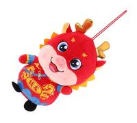 iplusmile Anno della mascotte del drago giocattolo di drago imbottito drago cinese giocattolo drago impagliato giocattolo imbottito di drago di capodanno Dragon Soft Toy cotone pp