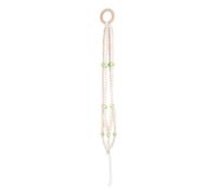 iplusmile Appendino per Vasi di Fiori da Appendere in Legno, Stile Nordico | Corda di Cotone e Perline di Legno, Design Sospeso Salvaspazio, per Piante ed Erbe Aromatiche