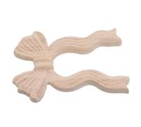 iplusmile Applique in Legno Intagliato a Fiocco 9X115 CM Decorazioni Fai da Te per Mobili e Letti Intarsi Angolari Non Verniciati per Ristrutturazione Ambienti Casa