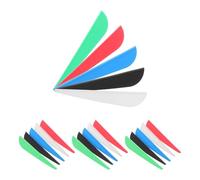iplusmile Archery Fletchings in Plastica a Forma di Goccia d'Acqua, 50 Pezzi, per Outdoor Hunting e Target Practice, Facili da Installare