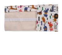 iplusmile Astuccio Arrotolabile in Tela Grande Capacità 48 Scomparti per Matite Colorate e Pennelli, Portapenne Professionale per Studenti D’arte e Disegno Creativo