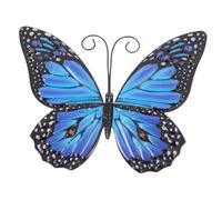 iplusmile Attaccapanni a Farfalla in Ferro Battuto Muri Decorazioni Decorazione Sospeso Parete Arredamento per Muro di Farfalle Vivaio Ornamenti Arte Muraria Blue Ferro da Stiro