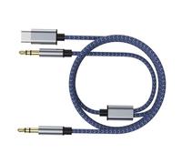 iplusmile Audio Auto con Connettore USB Type- Jack Adattatore Audio Doppio Jack per Collegamento Smartphone e Autoradio Estensibile Resistente per Dispositivi Digitali