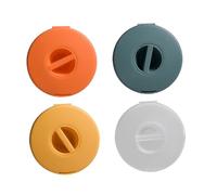 iplusmile Avvolgicavo Portacavi Scatola Portacavi da Scrivania Compatta Trasparente Set 4 Pezzi Organizer Cavi USB per Ufficio Casa Viaggio