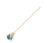 iplusmile Bacchetta per Capelli Femminile Vintage in Metallo Blu Ferma Raccolto per Chignon e Capelli Spessi Accessorio Formale Antiscivolo per Acconciature Eleganti