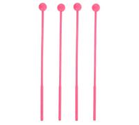 iplusmile Bacchette e Gioco Sociale in Plastica Rosa per Percussioni 2 Paia con Design Orff per Educazione Musicale per Attività Genitore-figlio e Uso al Chiuso