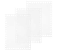 iplusmile Base per Borsa in Acrilico Trasparente 2Mm 20X15Cm Set 3 Pezzi per Uncinetto Fai da Te Fondo per Cestino Modellatore Creativo per Lavori a Maglia e Artigianato Manuale