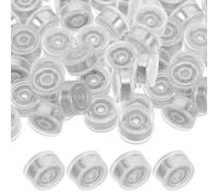 iplusmile Base Rotante Fai da Te Trasparente Cuscinetti a Sfera Mini per Mulini a Vento Decorazioni Artigianali e Creazioni di Gioielli - Set da 100 Pezzi per Lavori Manuali e Accessori