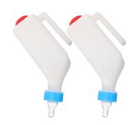 iplusmile Biberon Sospesi per Capre 2 Pezzi 800 Ml con Tettarella per Allattamento Agnelli e Vitelli Mangiatoia per Latte Animale da Appendere per Pecore Cuccioli e Maialini Uso Interno