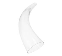 iplusmile Bicchiere di Vino Rosso a Forma di Corno 550 Ml in Vetro, Calice per Feste di Natale e Occasioni Invernali, Tazza da Bere Vichinga per Eventi